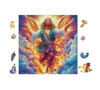 Jesus with Open Arms Puzzle 100 Pezzi Per Regalo Di San Valentino Cartone Spesso Per Coppie Per Serate in Casa Insieme Con Confezione Regalo Edizione Esclusiva 28x28cm