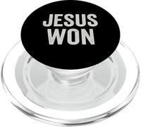 Jesus Won Distressed Fede Pasqua Chiesa Speranza Cristiana PopSockets PopGrip per MagSafe