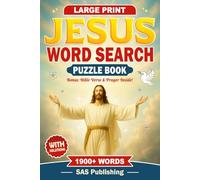 Jesus Word Search: Large Print Bible Word Search And Mini Devotional