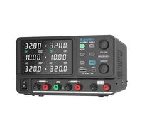 Jesverty Alimentatore DC Doppia Uscita 0-32V 0-10A Switching da Banco, Serie/Parallelo (64V 10A/32V 20A), USB-C&A 20W, Manopola Encoder - SPS-3010CII