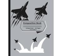 Jet Composition Notebook: College Ruled - 120 Pages, Durable Matte Cover, Stylish Jet Design Journal for Travel, School, and Everyday Writing