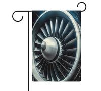 Jet Engine Bandiera da giardino Casa Prato Cartello di benvenuto Banner Doppio Lato Piccole Bandiere Personalizzate per Piscina Cortile Esterno Decorazione Della Parete Della Casa 31 X 47 Pollici