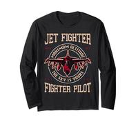 Jet Fighter Fighter Pilot Maglia a Manica