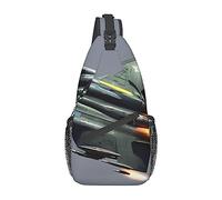 Jet Fighter Jet Fighter Borsa pettorale Zaino a tracolla diagonale Uomo Donna Viaggio con zaino multifunzionale per sport all'aria aperta