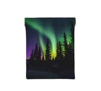 Jet Fighters - Portamonete a pressione, organizer per monete, porta cambio, borsa da viaggio, per monete, cambio cuffie, Stampa Aurora Boreale Scuro, Taglia unica, Moderno