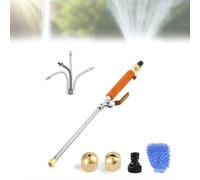 Jet-Flux Pressure Washer-2025 Upgraded Jet Flux Pressure Washer, with 2 Different Nozzles and Hose Connectors for Garden Hose and Car Washing (Orange)