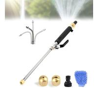 Jet-Flux Pressure Washer-2025 Upgraded Jet Flux Pressure Washer, with 2 Different Nozzles and Hose Connectors for Garden Hose and Car Washing (Black)