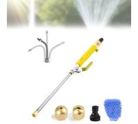 Jet-Flux Pressure Washer-2025 Upgraded Jet Flux Pressure Washer, with 2 Different Nozzles and Hose Connectors for Garden Hose and Car Washing (Yellow)