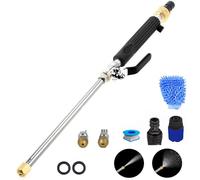 Jet Flux Pressure Washer, Jet Flux 2025 New Upgrade 2-in-1 Portable Cordless Pressure Washerv, High Pressure Hose Nozzle, Wand Lance for Gutter Patio Car Pet Window Glass (Black)