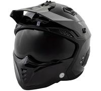 Jet Helmet Cafe Racer Open Face Motorcycle SunVisor Custom Scooter Orange