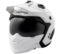 Jet Helmet Cafe Racer Open Face Motorcycle SunVisor Custom Scooter White