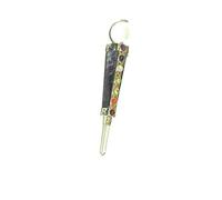 Jet International Bastone Chakra con ametista da 4 pollici ca. Wand Healing Spiritual Divine India A ++ Crystal Therapy Geometry Positive Peace Pocket