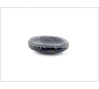Jet International Blue Aventurine Worry Stone Irish Carved India Handcrafted A ++ Crystal Free Plet Booklet Palm Thumb Relief Stress 40 Page Crystal Booklet