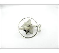 Jet International Ciondolo in quarzo rutilato con stella filante Merkaba Terapia con cristalli da 1 pollice Terapia di bilanciamento del chakra di 40 pagine