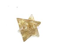 Jet International Citrine Orgone Merkaba 4 "Opuscolo gratuito Crystal Therapy Enorme cristallo di grandi dimensioni L'immagine di Natale è solo un riferimento
