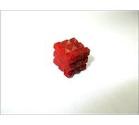 Jet International Cubo di piramide di diaspro rosso 54 Gemma di cristallo di Lemuria Vastu