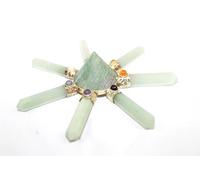 Jet International Generatore di piramide di chakra a 7 punti avventurina verde