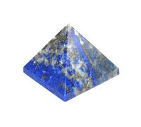 Jet International Incantevole piramide di lapislazzuli ca. 1.25 "Earth Elements Simbolo Reiki Pentacolo Pietra preziosa Guarigione di cristallo Piramide di bilanciamento del chakra del Vastu L'imm