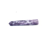 Jet International Obelisco di Lepidolite da 3 pollici ca. Jumbo A + Agata purificata energizzata di alta qualità Autentica pietra preziosa Autentica pietra preziosa Crystal Crystal Therapy Booklet L