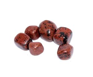 Jet International Ossidiana di mogano pietra martellata 100 grammi A ++ ca. Libretto di terapia metafisica di cristallo metafisico di guarigione di alto grado da 0,75 "a 1" "L'immagine è SOLO un rif