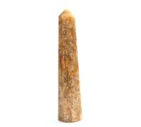 Jet International Prajet Jumbo Golden Quartz Obelisk Tower 8 Pietra preziosa per l'equilibrio dei chakra in cristallo di rocca naturale lucidato