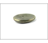 Jet International Pyrite Worry Stone Irish Carved India Realizzato a mano A ++ Crystal Free Plet Booklet Palm Thumb Relief Stress