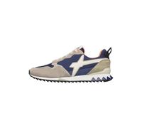 Jet-M. Suede/Nylon Taupe-Navy-Azure