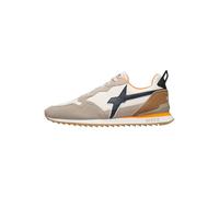 Jet-M. Suede/Nylon Taupe-White-Navy
