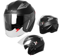 Jet Open Face Scratchproof Sun Visor Helmet Motorcycle Scooter Motorbike City