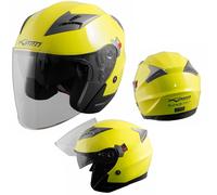 Jet Open Face Scratchproof Sun Visor Helmet Motorcycle Scooter Motorbike City