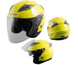 Jet Open Face Scratchproof Sun Visor Helmet Motorcycle Scooter Motorbike City
