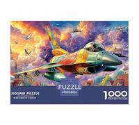 Jet Over VillageOverwhelming 1000-Piece Jigsaw Puzzles for Adults A Crusade Through Impossible, Hard, And Difficult Challenging Puzzle Games - The Most Prestigious Gift for Adult And Teenage Conquero