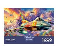 Jet Over VillageStaggering 1000-Piece Jigsaw Puzzles for Adults A Monumental Assembly of Impossible-Hard-Difficult Challenging Puzzle Educational Pieces - A Gift of Supreme Challenge for Adults And Y