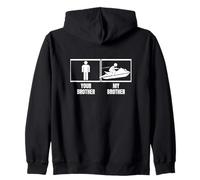 Jet Ski Tuo Fratello Mio Fratello Sorella Funny Jet Ski Felpa con Cappuccio