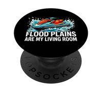 Jet Skiing Flood Plains Are My Living Room PopSockets PopGrip Adesivo