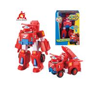 (Jet) Super Wings 7" Robot Series 2" Transforming Robot Mini Action Figure Giocattolo Trasformabile