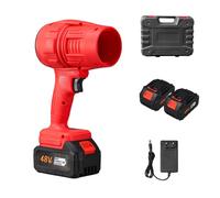 Jetdryshop Car Dryer, Avoxz Leaf Blower, Handheld Electric Portable Air Blower, Suitable for Barbecue Combustion, Yard Cleaning, Chassis Cleaning, Etc (Red-2)