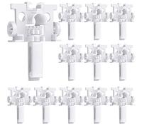 Jetec 20 Pieces Vertical Blind Repair Tabs Kit Vertical Blinds Replacement Slats Window Fixer Parts for Window Curtain Accessories