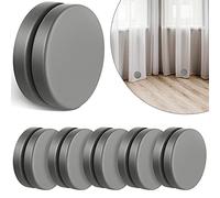Jetec Pesi Magnetici Rotondi per Tendaggi per Tende da Doccia Forti Calamite per Tovaglia Fermatende di Magneti Pesi Magnetici Impermeabili per Casa Tendina da Drappeggio (Grigio, 6 Paia)