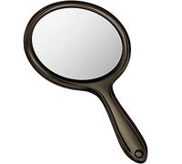 Jetec Specchio a Mano per Trucco Specchietto d’ingrandimento a Doppia Faccia Specchio Ingranditore 1X/3X con Manico Specchio Multiuso Rotondo Mirror da Bagno per Donna Parrucchiere (Nero)