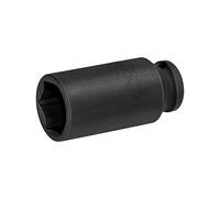 Jetech 1/2 Inch Drive 27mm Deep Impact Socket con design a 6 punti, acciaio legato al cromo molibdeno trattato termicamente, metrico