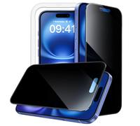 JETech 360 Gradi Privacy Pellicola Protettiva per iPhone 16 Plus 6,7 Pollici, Vetro Temperato Film Anti-Spia 4 Vie con Strumento di Installazione Facile, 2 Pezzi