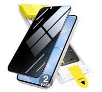 JETech 3D 9H+ Pellicola Protettiva Privacy per iPhone 17e/16e, 2 Pezzi | Cocontura Completa, Strumento di Allineamento Automatico, Anti-Spia, Anti-Impronte, Compatibile con Custodie