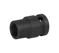 Jetech Bussola a percussione standard da 13 mm con azionamento da 1/2 pollice, realizzata in acciaio legato al cromo-molibdeno, trattata termicamente, design a 6-punti, metrica