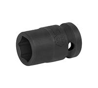 Jetech Bussola a percussione standard da 15 mm con azionamento da 1/2 pollice, realizzata in acciaio legato al cromo-molibdeno, trattata termicamente, design a 6-punti, metrica