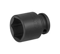 Jetech Bussola a percussione standard da 27 mm con azionamento da 1/2 pollice, realizzata in acciaio legato al cromo-molibdeno, trattata termicamente, design a 6-punti, metrica