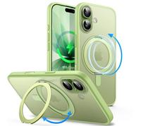 JETech Cover con Anello per iPhone 17, Salvia | Compatibile con MagSafe, Pulsante Controllo Fotocamera, Supporto Anello Rotante 360°, Custodia Protezione Antiurto Sottile