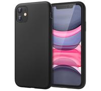 JETech Cover in Silicone per iPhone 11 (2019), 6,1 Pollici, Custodia Protettiva con Tutto Il Corpo Tocco Morbido setoso, Cover Antiurto con Fodera in Microfibra (Nero)