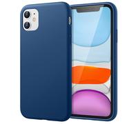 JETech Cover in Silicone per iPhone 11 (2019), 6,1 Pollici, Custodia Protettiva con Tutto Il Corpo Tocco Morbido setoso, Cover Antiurto con Fodera in Microfibra (Blu Cobalto)