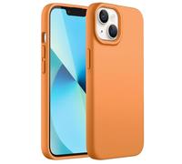 JETech Cover in Silicone per iPhone 13 6,1 Pollici, Custodia Protettiva per Tutto il Corpo Morbida al Tatto, Copertura Antiurto con Fodera in Microfibra (Giallo Marigold)